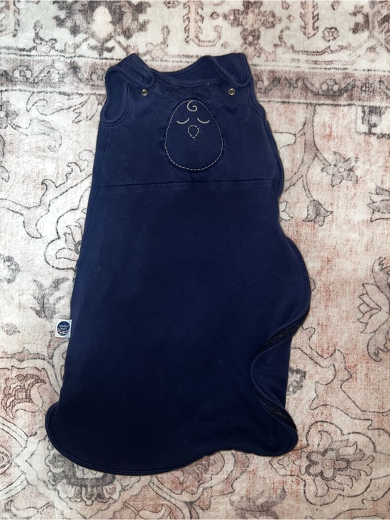 Nested Bean Other - Navy Baby Sleep Sack with Owl Embroidery Nested Bean